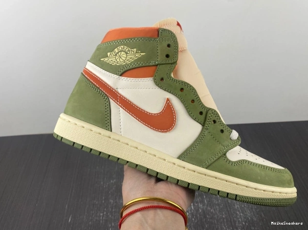 MaikeSneakers Celadon Air High Jordan 1 FB9934-300 OG Craft 0626
